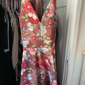windsor floral mauve dress